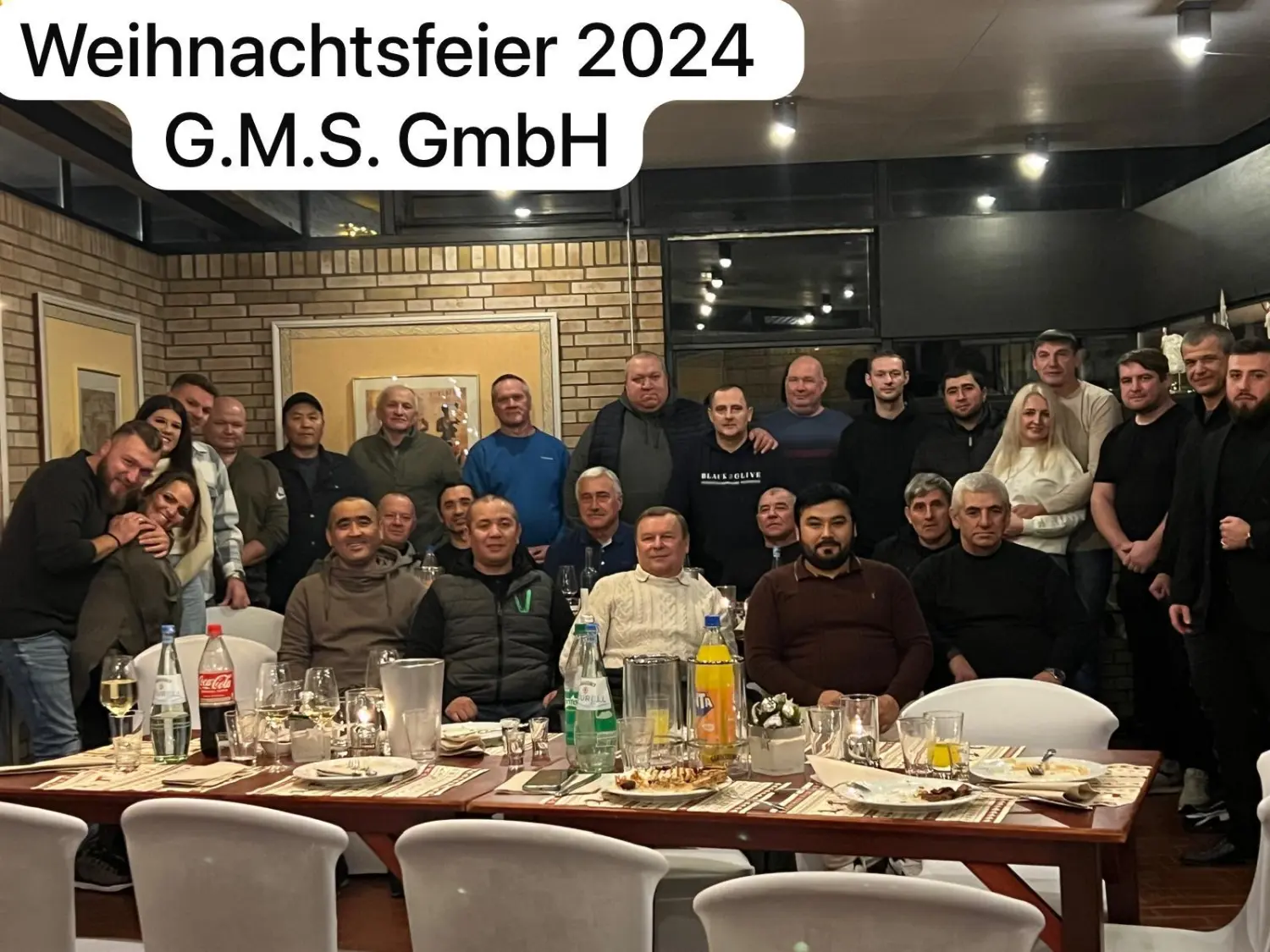 G.M.S. GmbH – Mitarbeiter beim Weihnachtsessen 